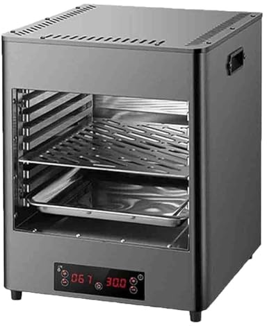 Luzphened Griglia elettrica per bistecche Senza Fumo da 1700 W/3400 W, Grill Automatico per bistecche da Interno, per Manzo, Pollo e Verdure, Temperatura 100-800 °C C