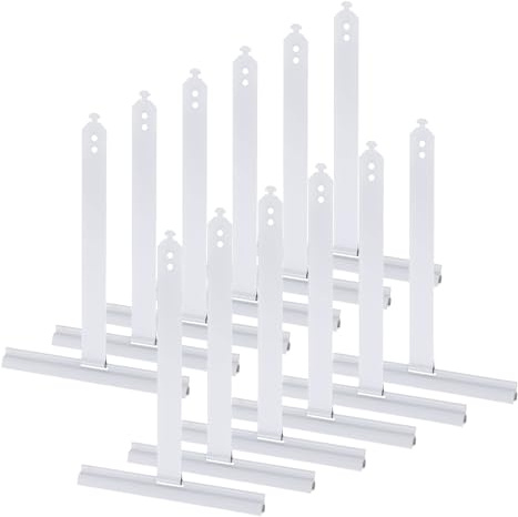 QUARKZMAN 12 pcs Ressort de Suspendu pour volet Roulant, à Lames Courtes, Ressort en Acier à Queue d'aronde pour la Suspendu de Stores enrouleurs, pour Clips de volet Roulant