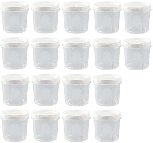 URMONA Juego de Recipientes Herméticos de Plástico con Tapa para Alimentos | 18 unidades, 700 ml, transparentes, herméticos, apilables, aptos para microondas y congelador, para comidas, salsas y snacks