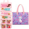 Toy Dolls Storage Bag Tote Carrying Case Compatible with LOL Surprise Toys Dolls Omg, Hanging Organizer Storage Bag with 8 Clear Window Pockets, Bag Only (04-Cat Purple)