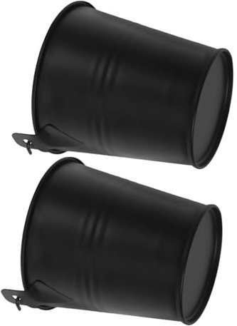 MINAOLULUS 2pezzi Secchio Per Grigliare Contenitore Per Resistente Per Bbq All Aperto Bucket Per Grasso Da Compatte Facile Da Pulire e Manutenere