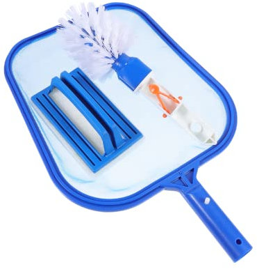 TOYANDONA 1 Satz Poolreinigungswerkzeugset Netz sauber Schwimmen Pool-Tools Bausatz reinigungsbürste Schwammbürste Schwimmbadzubehör Teichreinigungsmittel Swimmingpool -Schaufeletz PVC Blau
