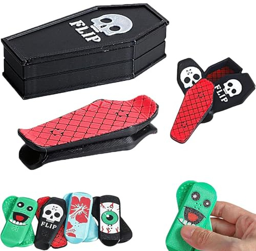 Generico Mini fingerboard magnetica: divertente, ostacoli da fingerboard professionali, rotazioni, capriole, fingerboard per allontanare lo stress, per trucchi, viaggi e giochi da scrivania (E)