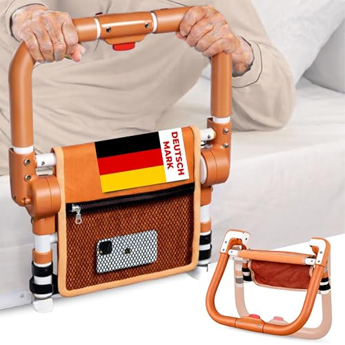 ZenoVel Bett Aufstehhilfe für Senioren Bettgitter Klappbares Edelstahl Bettgitter Hospital Bed Rail Elderly Bed Rails Adjustable Bed Rails handrail for Bed aufstehhilfe Bett hilfsmittel für senioren
