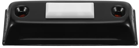 Abaodam Bouton-poussoir Métallique Vintage Noir pour Sonnette Murale, Interrupteur Robuste en Fer, Installation Intérieure et Extérieure, pour Maison et Bureau