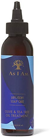 As Am Dry and Itchy Scalp Care Oil Treatment - 4 ounce - Enriched with Salicylic Acid, Olive Oil, and Tea Tree Oil - Fights Dandruff, Seborrheic Dermatitis, and Psoriasis, Blue