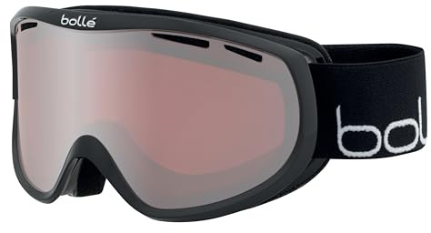 Bollé – Sierra, Schwarz-Weiß glänzend, Vermillon Gun Cat 2, Small-Medium, Schneebrille, Damen, Erwachsene