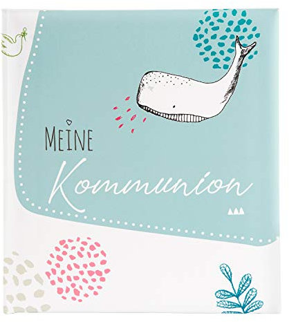 goldbuch Erinnerungsalbum Kommunion Neo mit 44 illustrierte Seiten, Album zum Gestalten, Beschriften und Fotos einkleben, Erinnerungsbuch mit Kunstdruck, Fotobuch, Papier, ca. 23 x 25 x 1,5 cm
