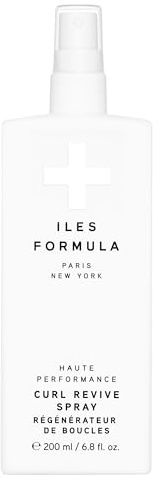 ILES FORMULA Curl Revive – Curl Cream for Soft, Smooth, Defined Curls – Lightweight Curl Refresher Spray with Heat Protection & Frizz Control - Leave-In Styling Cream for Curly Hair (200mL)