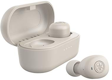 Yamaha TW-E3B Bluetooth-Kopfhörer – Kabellose In-Ear-Kopfhörer in Grau – 6 Stunden Wiedergabezeit mit einer Ladung – Wasserdicht (IPX5 Zertifizierung) – Inkl. Ladecase