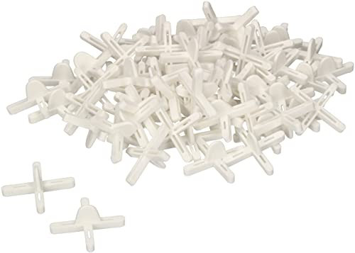 KOTARBAU® Crucetas para juntas 4 mm, 70 UNIDADES, Distanciadores de plástico, Espaciadores de baldosas para lechadas, Cruces para colocar azulejos, Clips