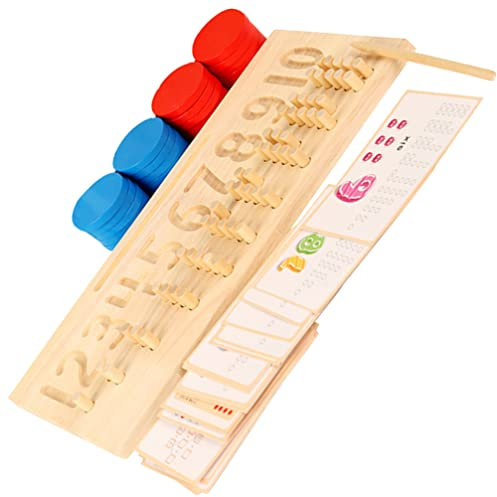 ibasenice Mathe-lernspielzeug Für Vorschulkinder – Einlegespiel – Pädagogisches Zahlenspiel Aus Holz Für Kinder – Zuordnung Und Feinmotorik – Perfektes Für Jungen Und Mädchen