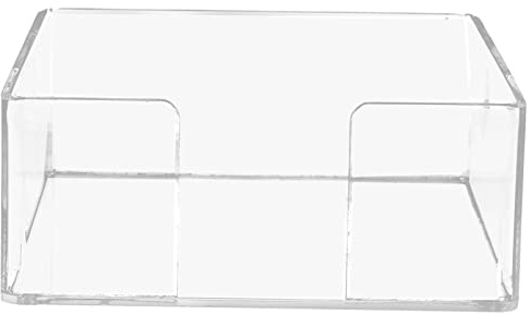 UPKOCH Portafazzoletti Acrilico Trasparente, 13 cm, per Bagno e Cucina