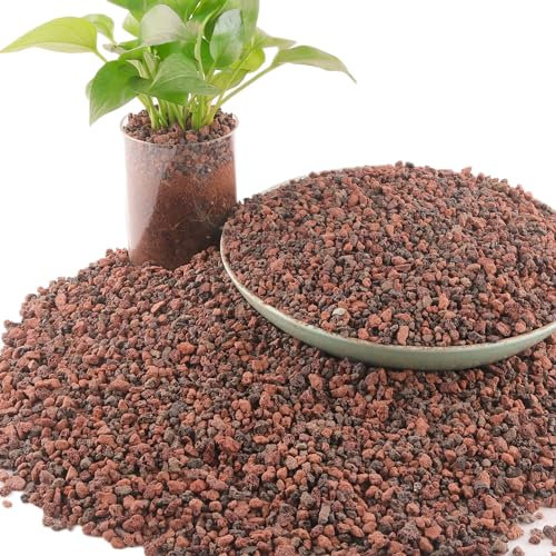 3,2 kg Mix Lavasteine für den Landschaftsbau - Gartenbau Vulkangesteinskies für Drainage, Sukkulenten, Bonsai, Vasenfüller, Terrarienpflanzen, Top Dressing