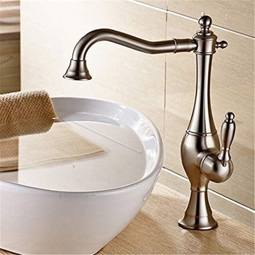 Orb/Schwarzer Küchenarmatur, geschwärzte Küchenspüle-Mischbatterie, Orb-Öl gebürsteter schwarzer Kran-Wasserhahn, Spültisch-Mischbatterie mit Luftsprudler, Badezimmer, 360-Grad-Drehung, Deck