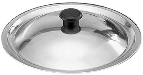 MAGICLULU Universal Lid for Pots and Pans 9.25 Inch Stainless Steel Replacement Pot Lid with Bakelite Knob for Frying Boiling and Steaming
