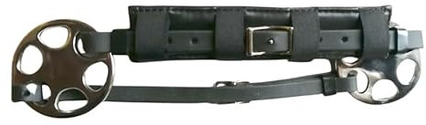 SunWheel Hackamore mit Gelpad BioThane Nasen- und Kinnriemen Gebisslos Reiten Pferde (Warmblut)