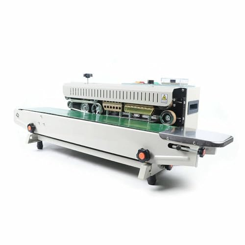 MIIWWOWO FR-900 Sealing Machine Wrap Crimper and Sealer Automatic Continuous Sealing Machine Plastic Bag Band Sealer Machine 500W Heat Sealer Machine Electric Packing Tool