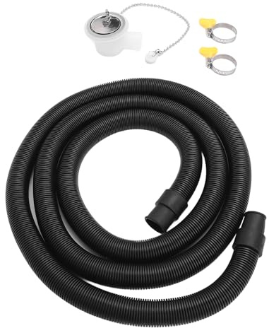 Tbest Kit de Connecteur de Tuyau de Vidange D'évier de Camping-Car, Adaptateur d'étanchéité en Acier Inoxydable pour évier de Yacht, Gain de Place