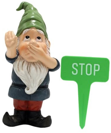Milisten 1ensemble Statue De GNOME De Jardin avec Chapeau Décoration Extérieure Adorable pour Jardin Maison Ornement Créatif pour Collecteurs De Nains