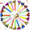 THXFUNAREA 30 Pack Silbatos De Soplado,Pitos de Carnaval Matasuegras Fiestas Sopladores De Fiesta Noisemakers Fiestas Blowouts,silbatos Carnaval,matasuegras para Fiestas, aplaudidores hinchables