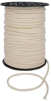 Natural Piping Cord - 5mm Seam Binding, Upholstery Edging Trim, Piping Cushions (10m)
