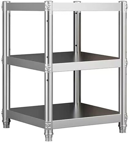 Mensola da cucina in acciaio inox resistente, scaffale regolabile stretto, unità angolare durevole per garage, ufficio e libreria, 40 x 30 x 80 cm, massimizza l'efficienza dello spazio