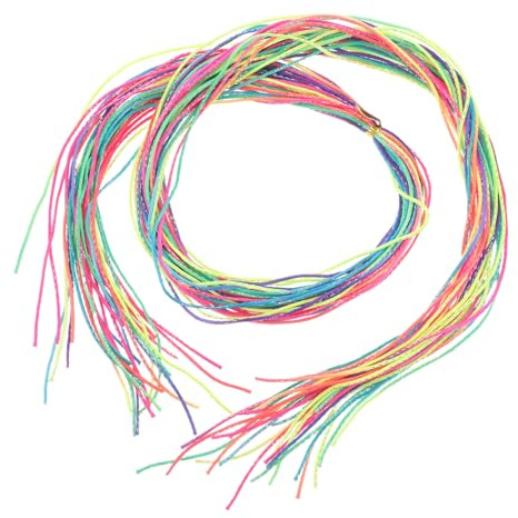 FIXOSHEE 120 Stück Haarbänder Farbverlauf Bunte Haarstränge für Zöpfe Ponytail Styling Zubehör Damen Mädchen DIY Flecht-accessoires Leichte Vielseitige Haarbänder für Haartypen