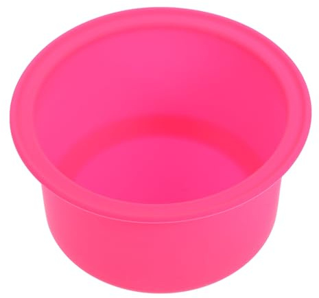 FOMIYES Reliable Silicone Wax Melting Container Pot Non-stick Heat-resistant Wax Heater Accessory for DIY Hair Removal at Home and Salon Use Pink