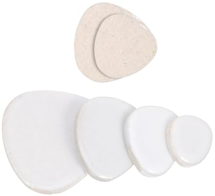 MAGICLULU DIY Mosaic Ceramic Pebble Stones Assortment Irregular Lightweight Tile Material for Craft Projects Unique Shape Flat Mosaic Pebble Tiles for Home Decoration and Art