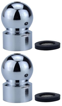 2 piezas de alcachofa de ducha Top Sprays, articulación esférica giratoria con arandela, accesorio de aspersor de baño, accesorios de repuesto para ducha de baño