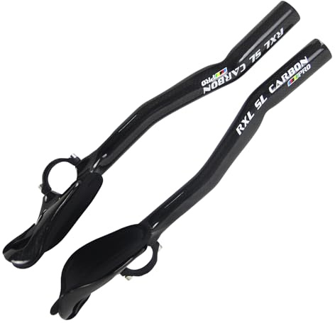 RXL SL triathlon lenkeraufsatz carbon rennrad 31.8 aero bars carbon 340mm | lenkeraufsatz rennrad triathlon lenker TT aerobar fahrradlenker rest bar 3K glänzend schwarz