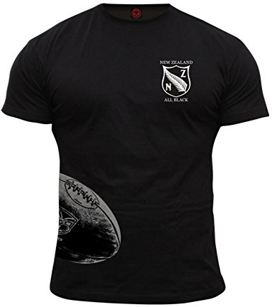 Dirty Ray Rugby New Zealand Herren Kurzarm T-Shirt KRB3