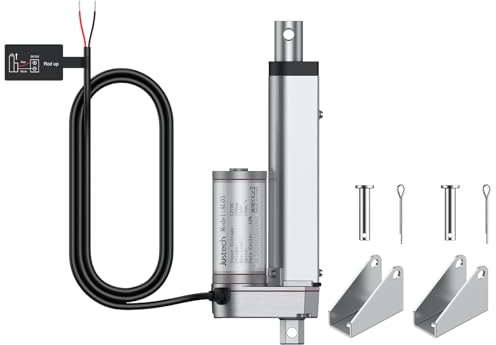 Justech 12V DC Attuatore Lineare Multifunzione Motore 750N 100mm Sollevatore Corsa Motore Elettrico Per Auto Automobile RV Elettrico Apricancello Industriale Macchine Agricole Industriali Pulizia