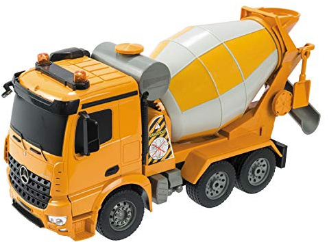 MONDO 63513 Mercedes AROCS Betonnier, LKW, Kinder, Orange, 1:20