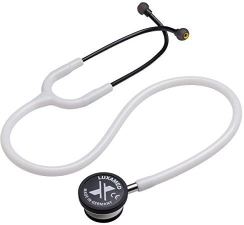 Luxamed Doppelkopf Stethoskop Stethoscop LuxaScope Sonus Adult, Erwachsene, 44mm, weiß