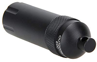 BE-TOOL Wasserdichte Versiegelungsflasche, 1 Stück, EDC-Behälter, Vollmetall, EDC, wasserdichte Kapsel, Überlebenswerkzeug für U-Disk, Angelausrüstung, Geld, Schwarz (spitzer Kopf)