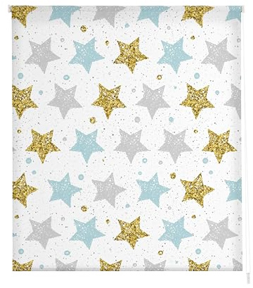 Estoralis Infantil| Estor Enrollable Diseño Moderno|Sin Taladrar Translúcido Estampado | Modelo I-111 | 60 x 150 cm (Ancho/Alto) Tamaño Tela 57 x 150 cm | Estores para Ventanas y Puertas