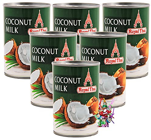 6er Pack - [ 6x 165ml ] Kokosnussmilch/Kokosmilch/Coconut Milk E435 + ein kleiner Glücksanhänger gratis