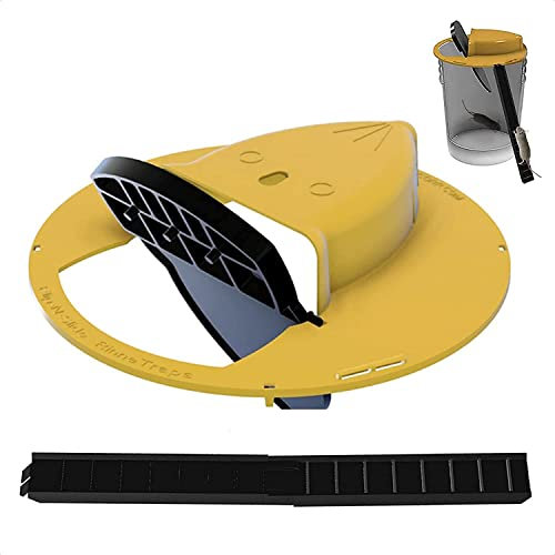 Casoter Trappola a secchiello per controllo dei roditori, per interni ed esterni, per trappola per topi staccabile, diametro 30 cm, colore: giallo 1 confezione