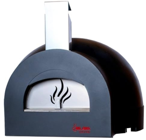 Forno a Legna da Esterno Cottura Diretta in Refrattario Zio Ciro Subito Cotto 80 Nero