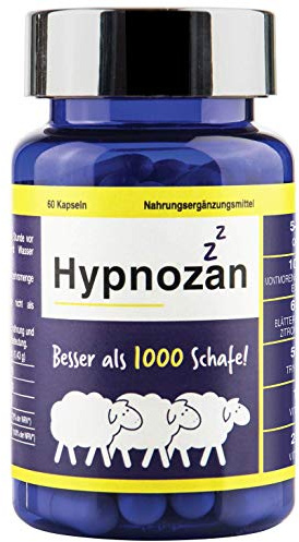 Hypnozan - Pillen für besseren Schlaf Schlafpillen für Erwachsene 60 ruhige Nächte - 60 helle Morgen Laborgeprüft Nur 1 Pille vor dem Schlafen (Aktivpillen)
