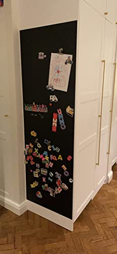 Magnet-Tafel-Folie Farbe: schwarz | 40 Größen | Preis-Leistung Top beschreibbar, abwischbar, magnetisch | Kreide Tafel Magnet Folie (70x30cm)