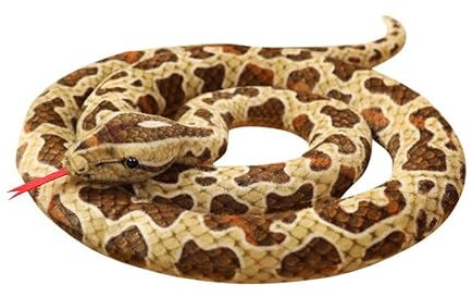 XIAOHONG Simulation Schlange Plüsch Spielzeug/Python Plüsch Kissen Plüsch Wurf Kissen/gefülltes Tier Spielzeug,190cm Große Plüsch Schlange Python Spielzeug Gefülltes Tier für Kinder Geschenk (Brown)