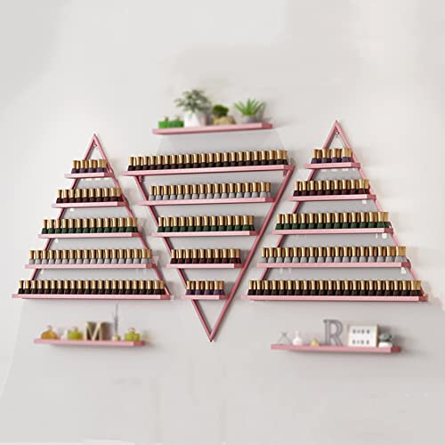 Wand-Nagellack-Aufbewahrungsregale aus Metall, Wand-Nagellack-Aufbewahrungsregal, Nagellack-Aufbewahrungsregal, fünfschichtiges Nagellack-Aufbewahrungsregal, Nagellack-Aufbewahrungsregal, Salon-Wand