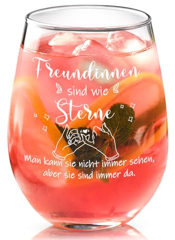 Joymaking Weinglas - Geschenke für Freundinnen, Freundschaftsgeschenke, Geburtstagsgeschenk für Freundin, Mädelsabend Geschenke, Geschenk für beste Freundin 17oz