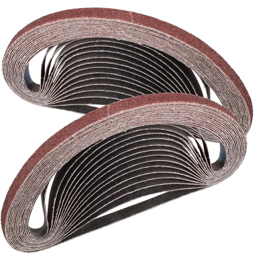 STEBRUAM Nastri Abrasivi 9 x 533 mm,30PCS 60 grana Levigatrice a Nastro