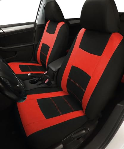 Flaconi Housse Siege Voiture,Housse de Siege Voiture,Ensembles de Housses de Siège,Housse Voiture Siege,Ensembles Housses Siège Voiture,Convient aux Housses de Siège de Voiture(Rouge)
