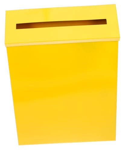 Toddmomy Boîte Aux Lettres Murale Vintage Boîte à Courrier Pratique et Accessoire Décoratif pour Maison et Jardin Installation Facile Capacité pour Enveloppes et Courriers Jaune