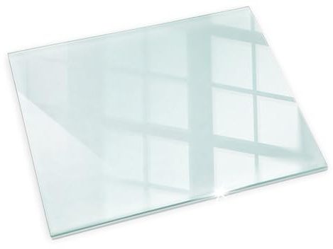 Kaminofen Glasplatte Kaminplatte Kaminglas Ofenglas gehärtetem Glas 60x40cm Rechteckig Premium Hitzeschutz für Kamin Funken- und Kratzfest Design Bodenplatte Funkenschutzplatte Elegante Klarglas